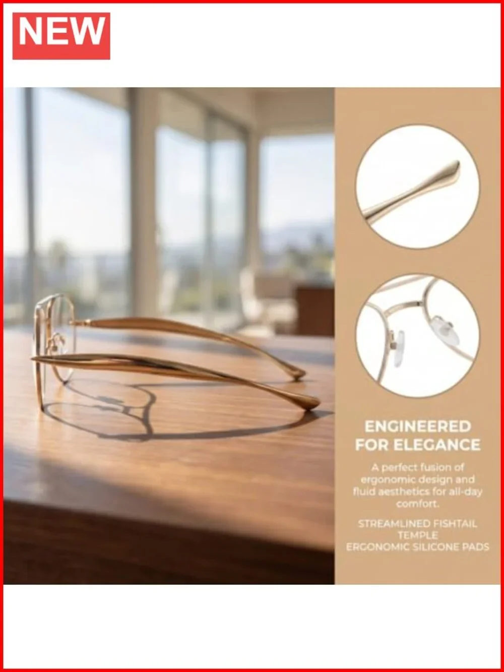 Oversized Pilot Frog Eye Sunglasses Metal Frame UV400